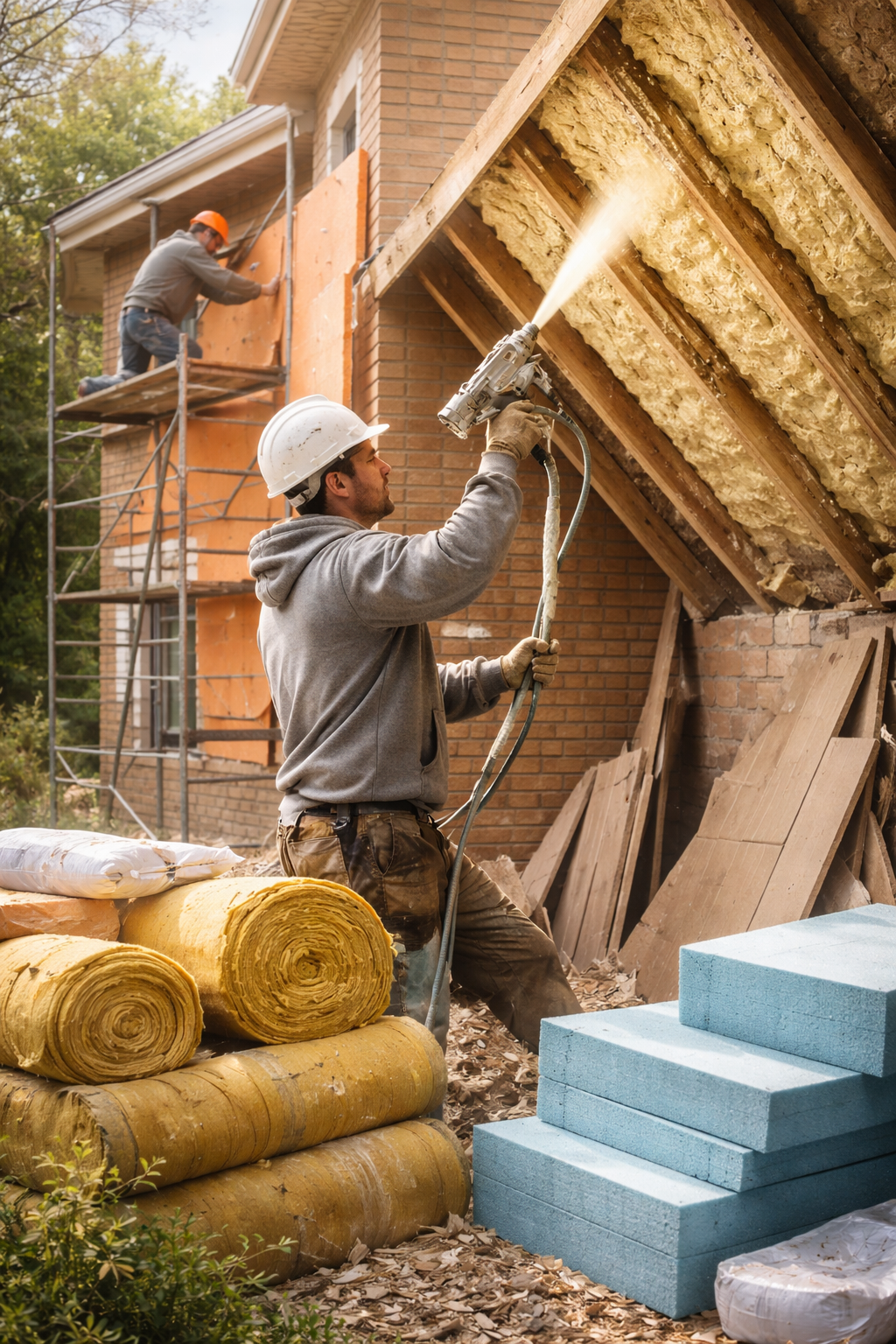 Утепление домов в Костомукше под ключ от 4285 руб/м2 | Профессионально — ТепломастерКтм