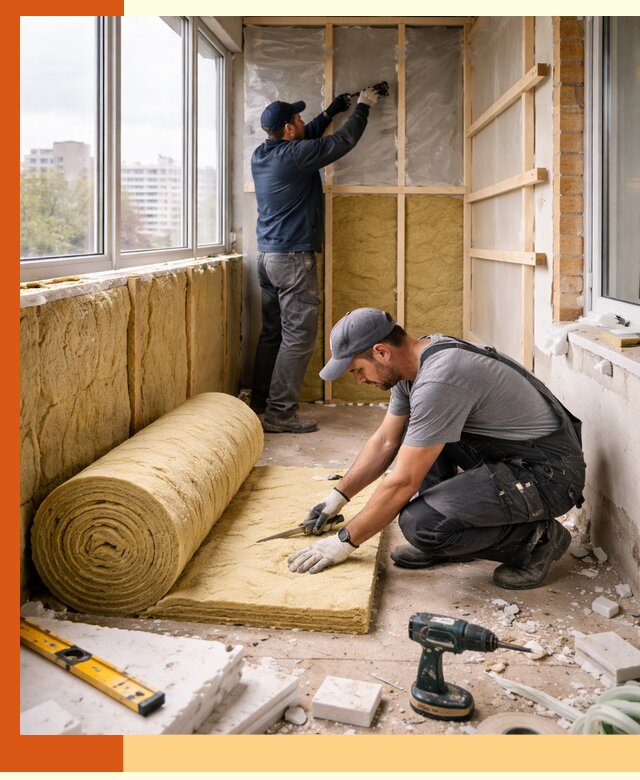 Утепление балкона под ключ в Костомукше качественно и быстро